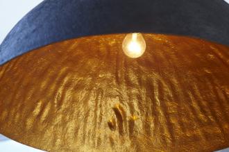 Elegantné dizajnové závesné svietidlo GLOW 70 cm čierno zlaté