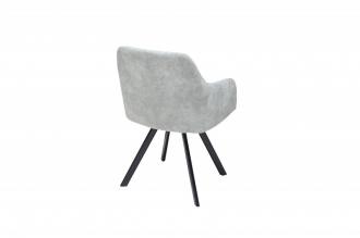 Retro dizajnová stolička LUCCA kamenná šedá